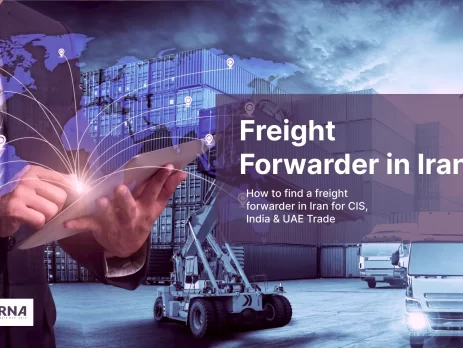 a freight forwarder in iran doing freight forwarding business. this text displays on the picture: freight forwarder in Iran