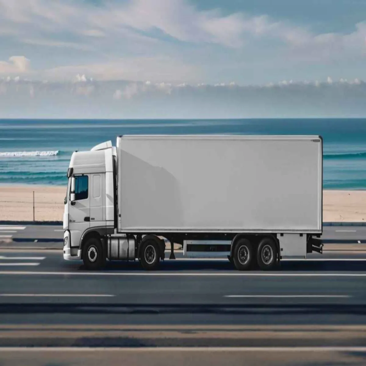 a truck passing trough Iran for land freight or moving cargo with truck freight 