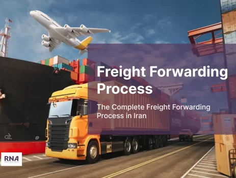 a picture of different modes freight forwarding with this title: freight forwarding process in Iran