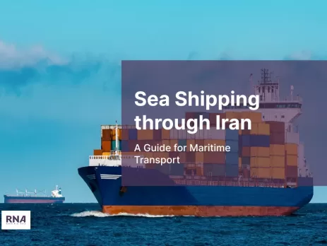 a ship that transport products and cargo with sea shipping through Iran