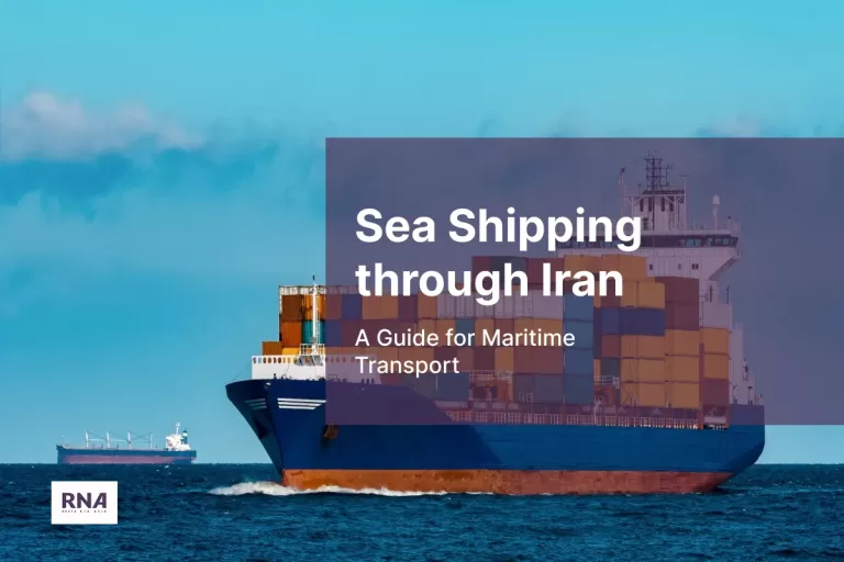 a ship that transport products and cargo with sea shipping through Iran