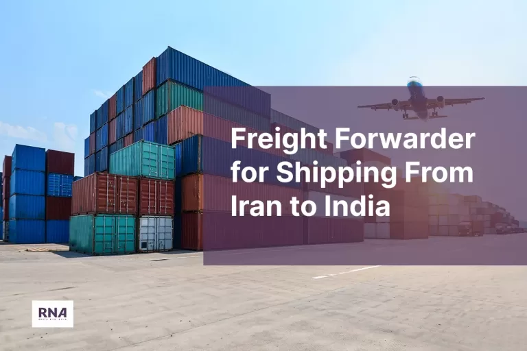 an industrial port of a freight forwarder for shipping from Iran to India