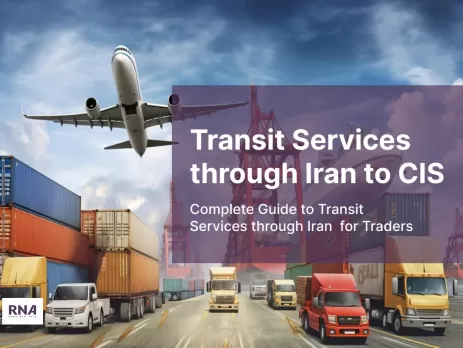 a picture of different transit services through Iran to CIS countries
