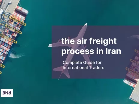 a picture of a plane that is loaded with cargo in the air freight process in Iran