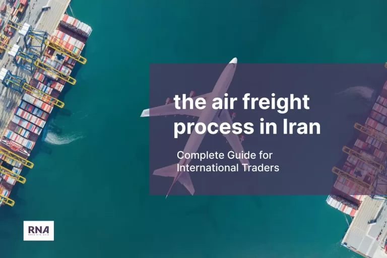 a picture of a plane that is loaded with cargo in the air freight process in Iran
