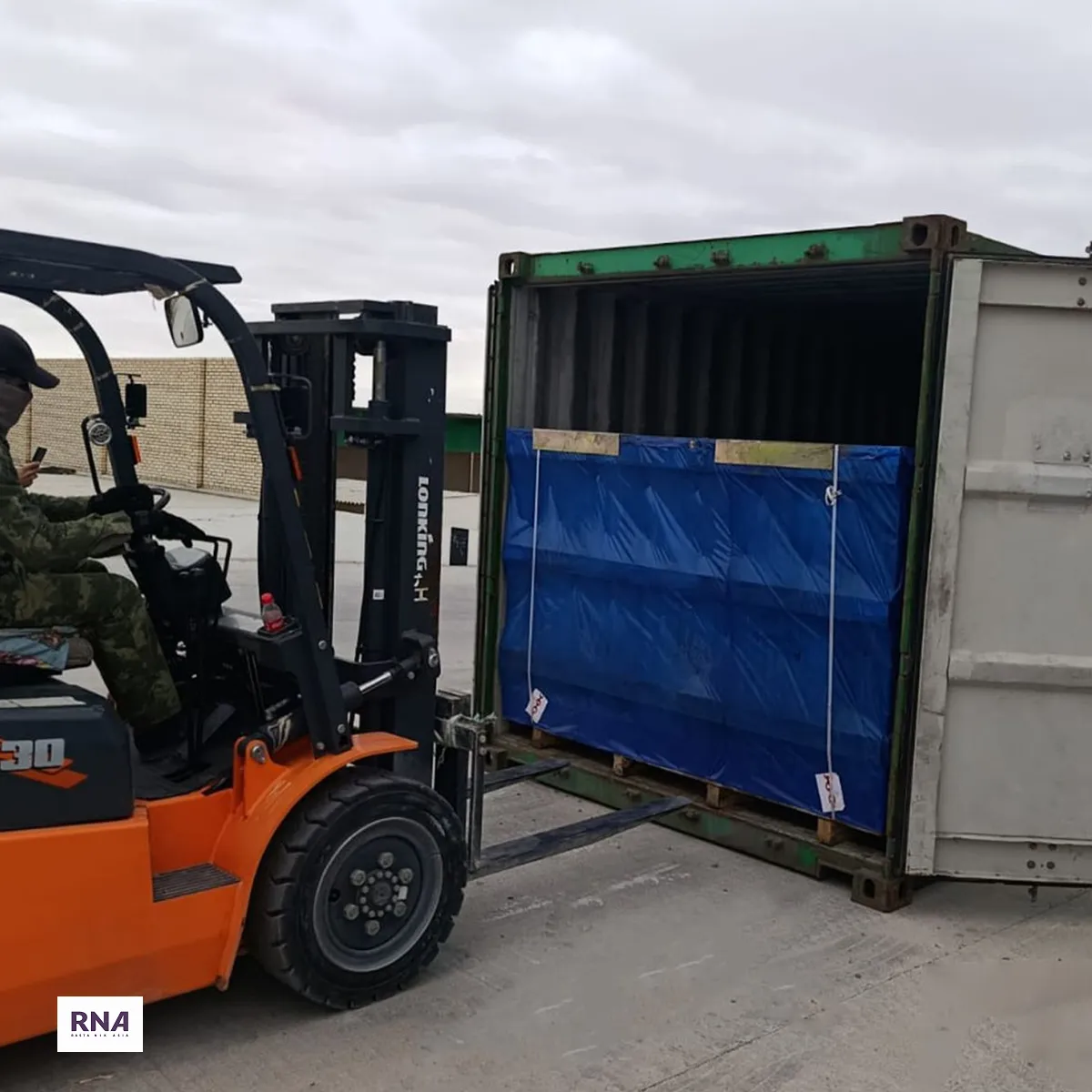 Rasta Nik Asia logistics company while transit cargo to CIS countries