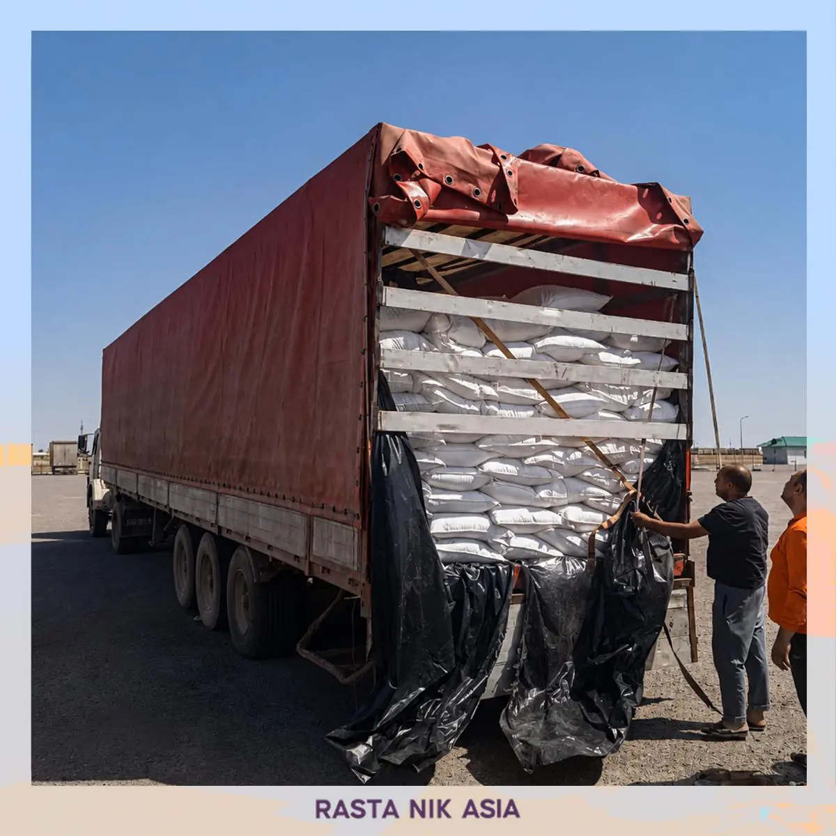 Dry Cargo Transport from Iran by Rasta Nik Asia international freight forwarding company with truck